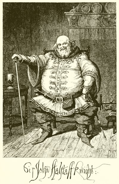 Sir John Falstaff von George Cruikshank